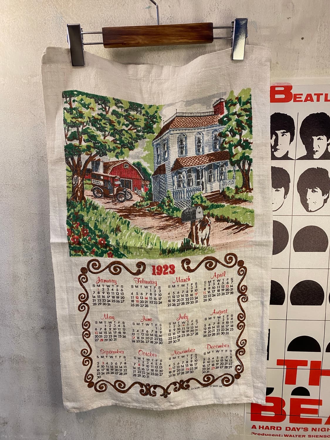 ☕️유럽 티타월 캘린더패브릭 상품이미지2