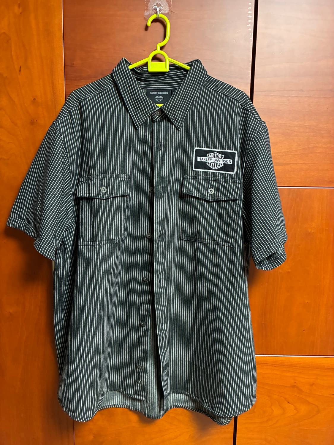 할리데이비슨 스트라이프 메카닉 반팔셔츠 상품이미지2