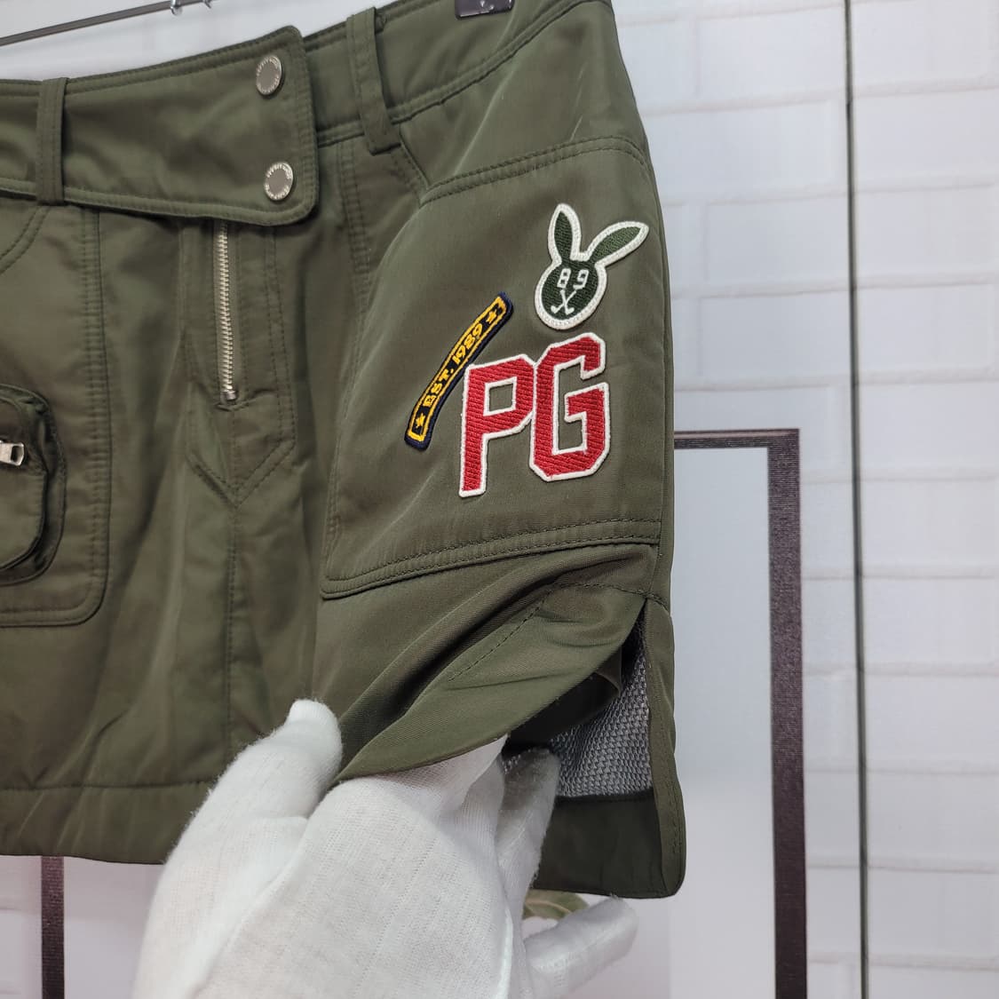 파리게이츠 골프 패딩 스커트 골프치마 0사이즈 상태최상 상품이미지4