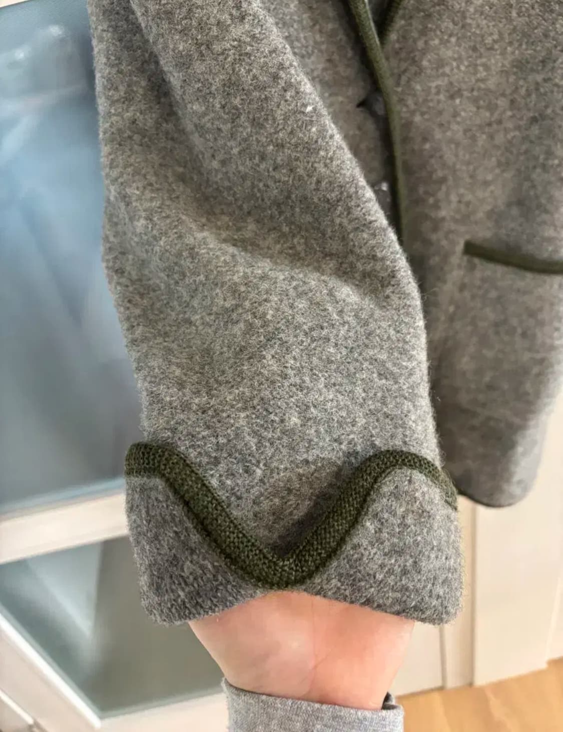 유럽빈티지자켓ㅡ압축울자켓겸 코트(드라이완료) 상품이미지5