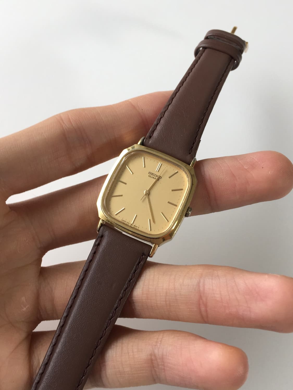 80s seiko chariot square gold quartz 상품이미지5