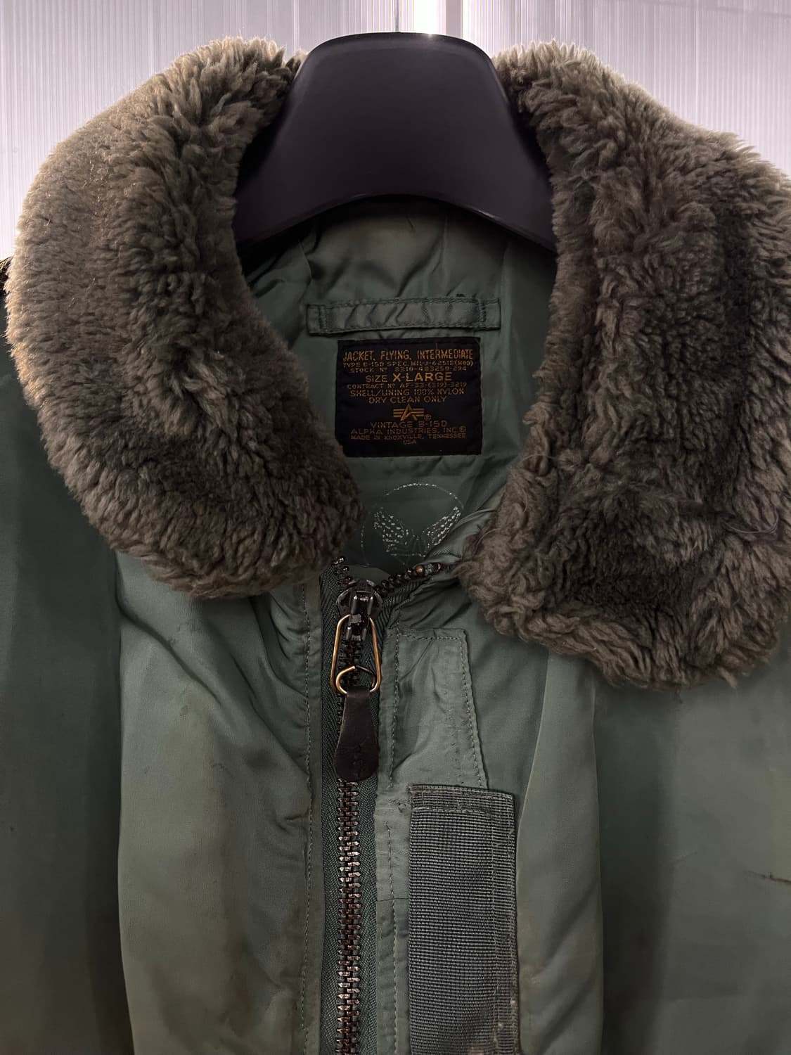 오리지날 미국제조 알파사 미공군 B-15D 항공점퍼 상품이미지3