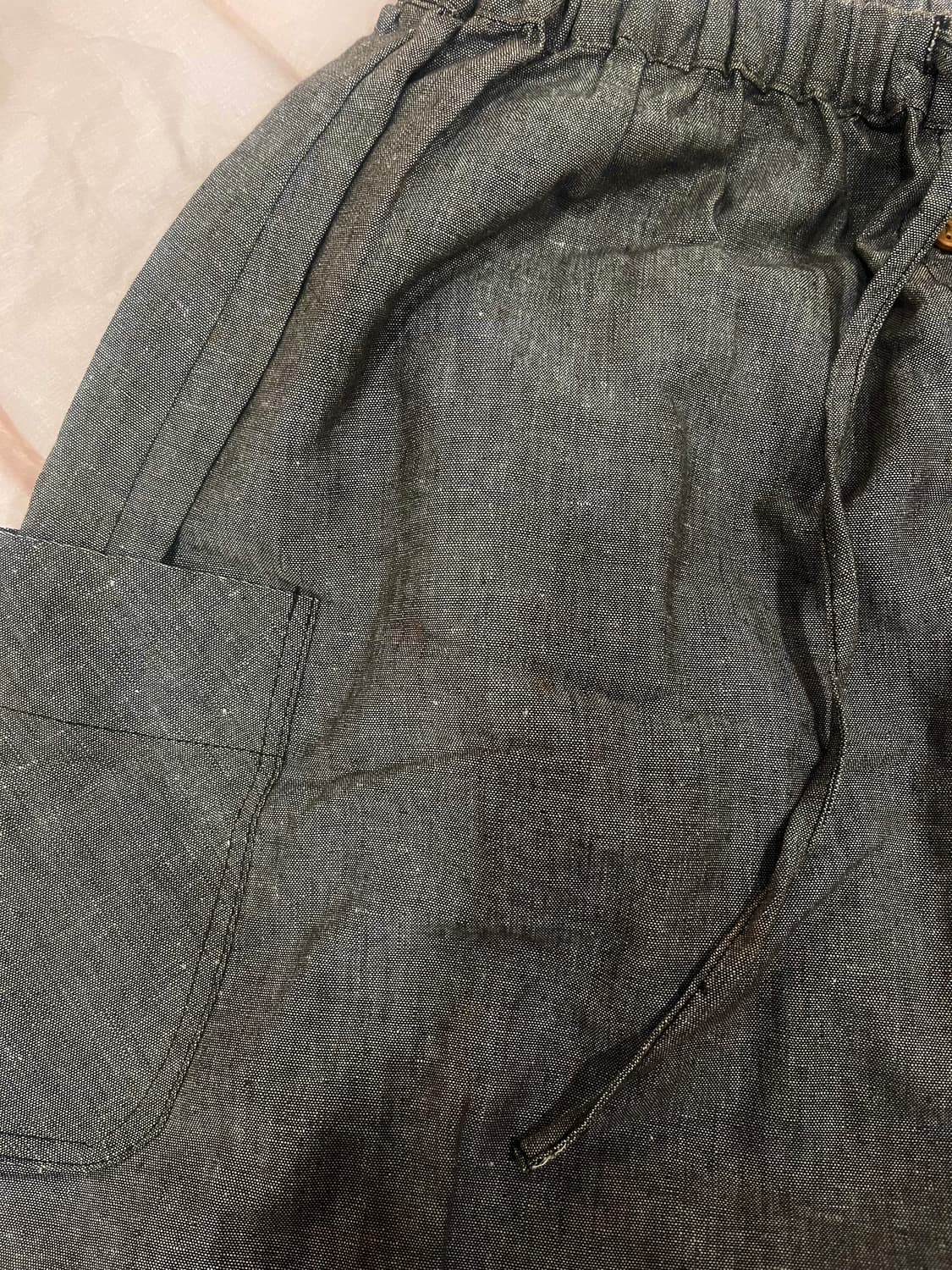 모리걸 바선생 브라운 그레이 미디스커트 상품이미지3