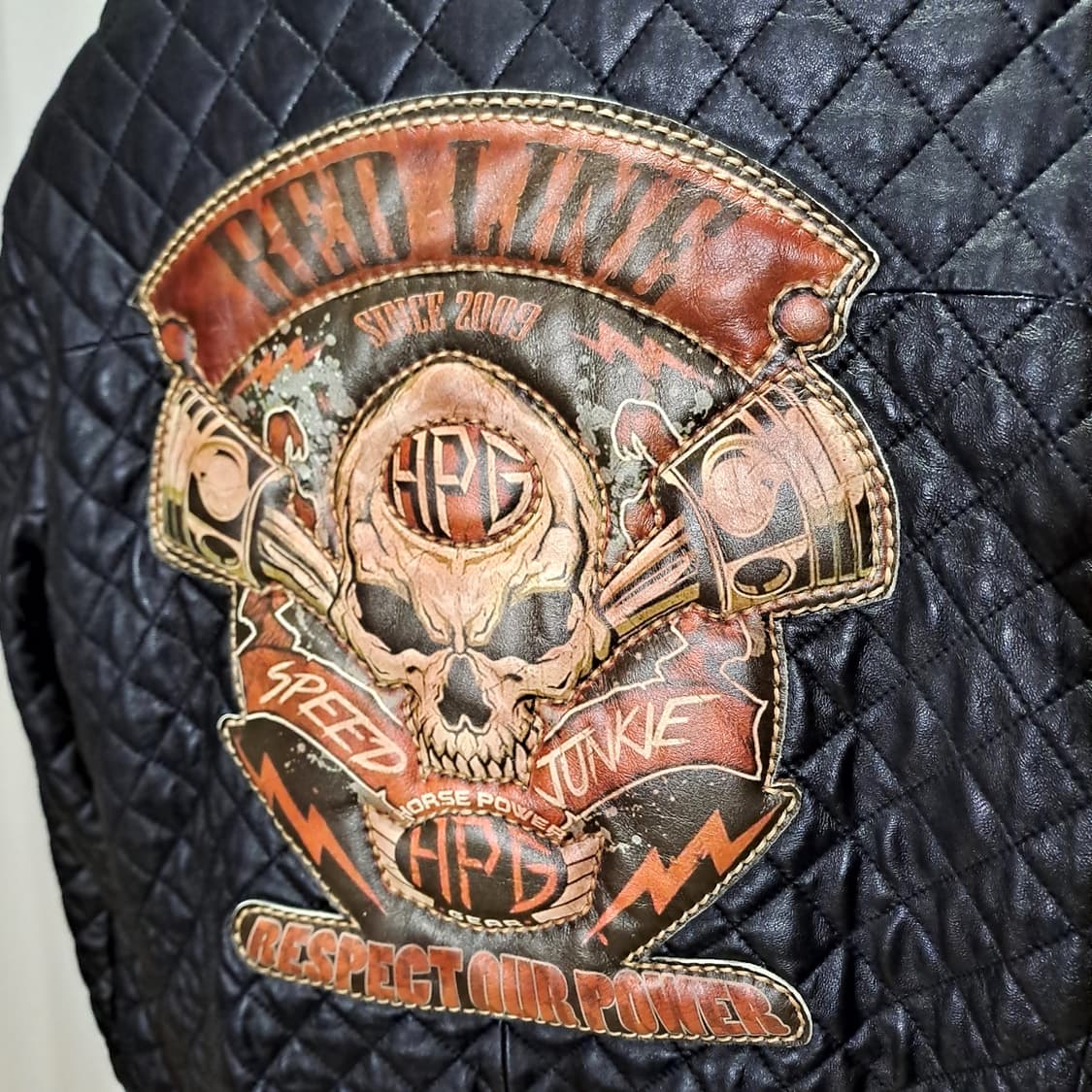 (택포) 퀼팅 양가죽 커스텀 자켓 L B761 상품이미지6