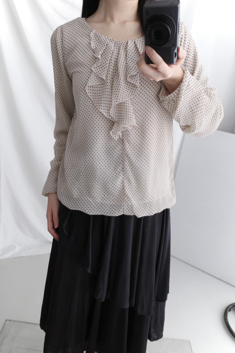 dot frill blouse 상품이미지6