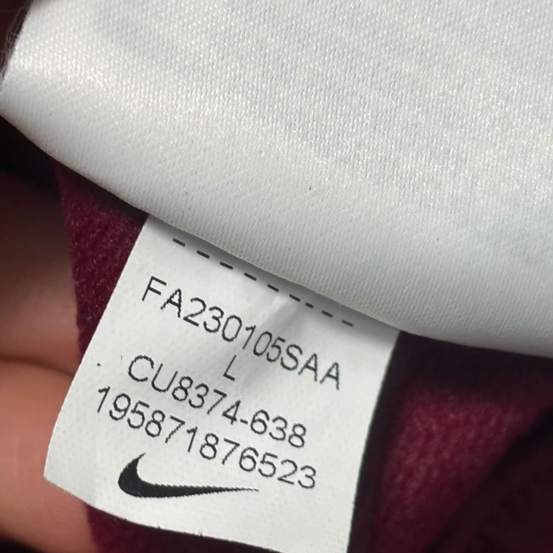 NIKE 트레이닝 저지 버건디 75 상품이미지9