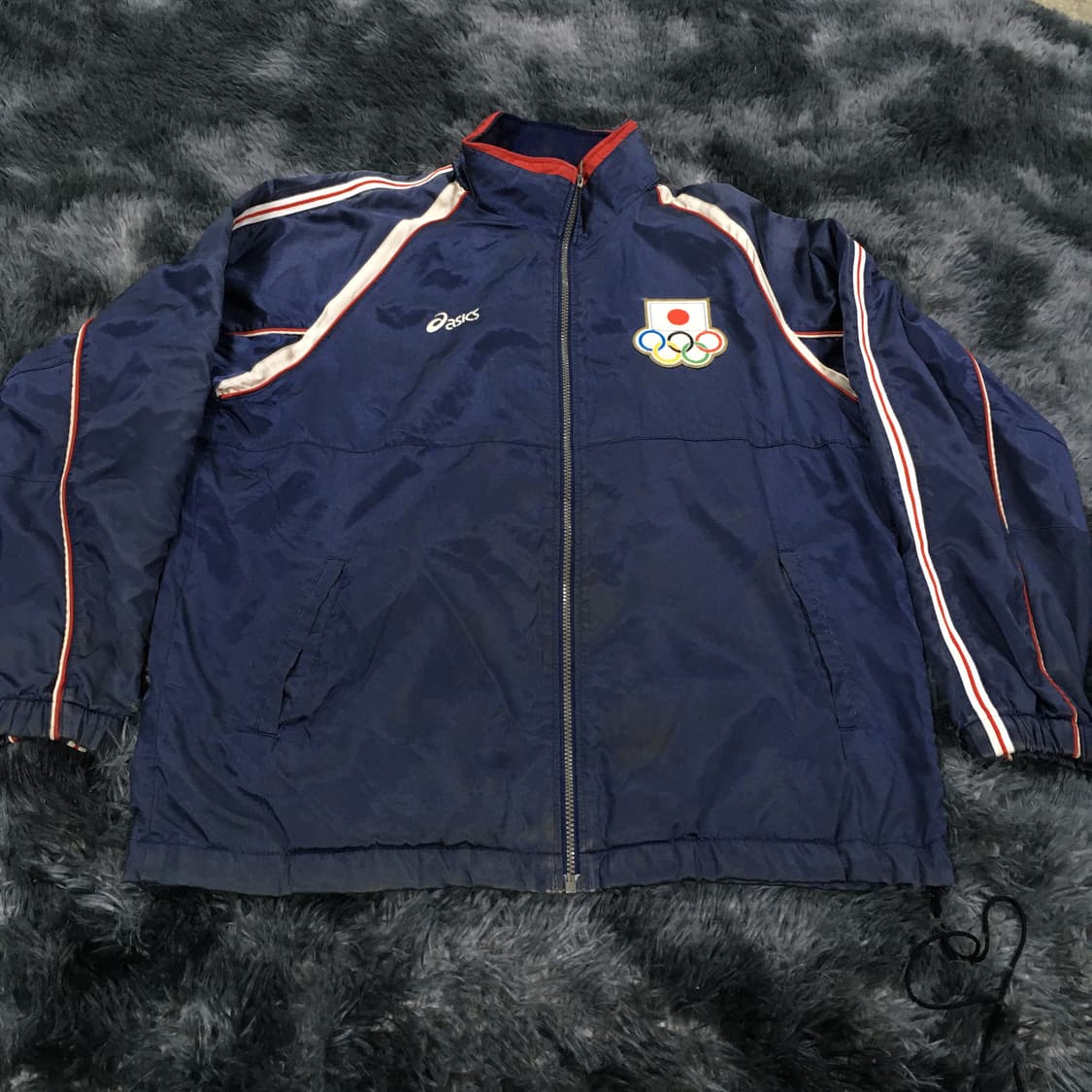 투티/0289 아식스 재팬 올림픽 바람막이 자켓 집업 2002 희귀 레어 상품이미지2