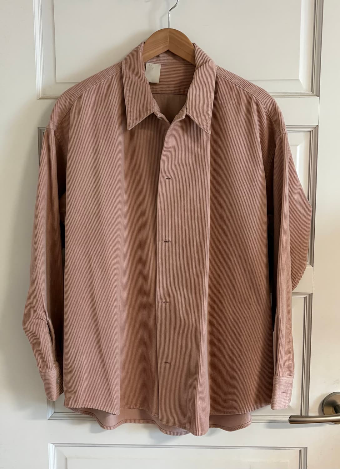 N.HOLLYWOOD 핑크 코듀로이 셔츠 상품이미지1