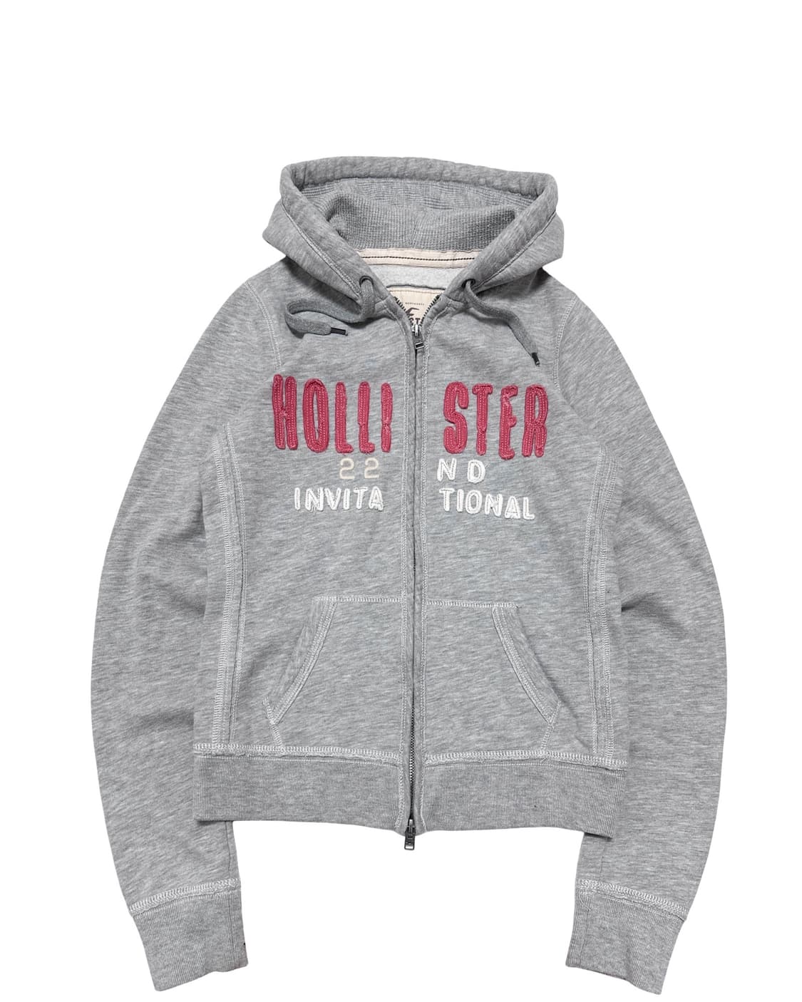 홀리스터 로고 딱붙 후드집업 상품이미지1