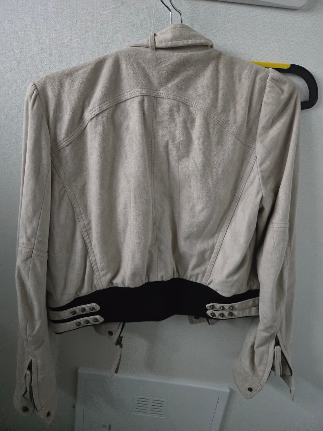 베이지 스웨이드크롭자켓 y2k 그런지 데스라이즈 상품이미지4