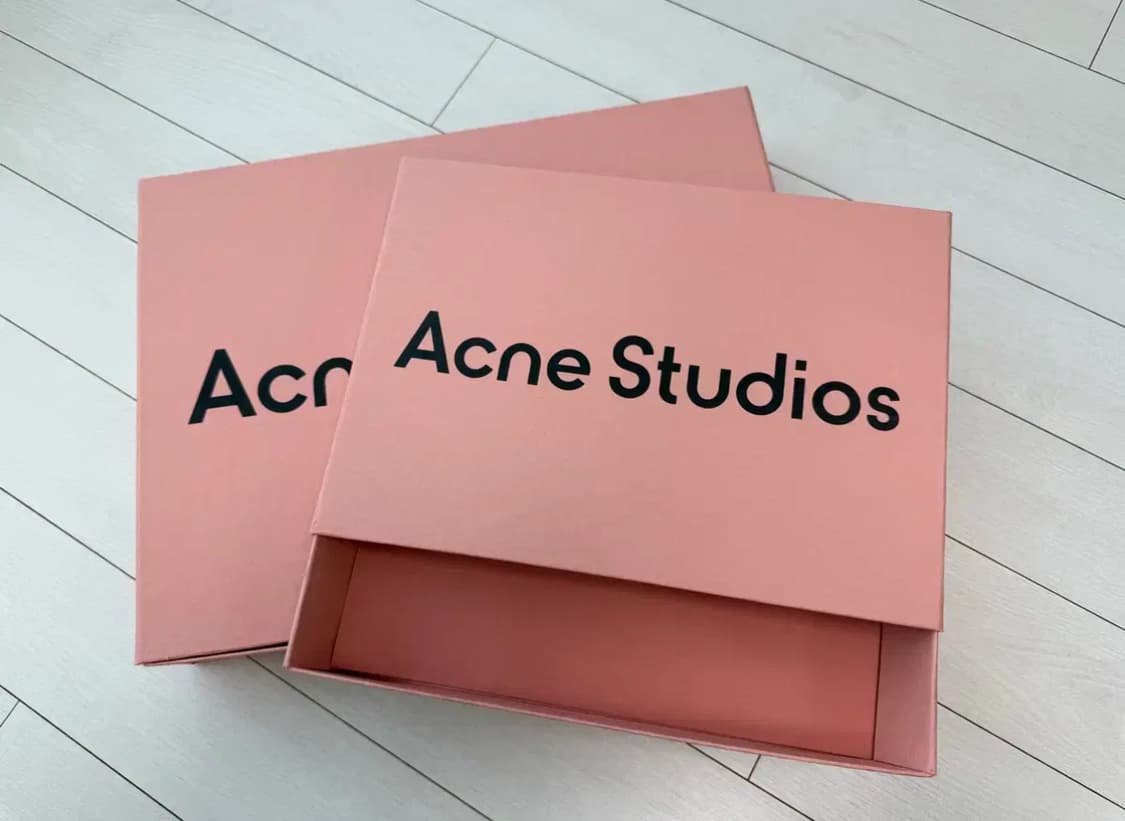 아크네 스튜디오 기프트 박스 패키지 스카프 머플러 니트 데님 쇼핑백 상품이미지2