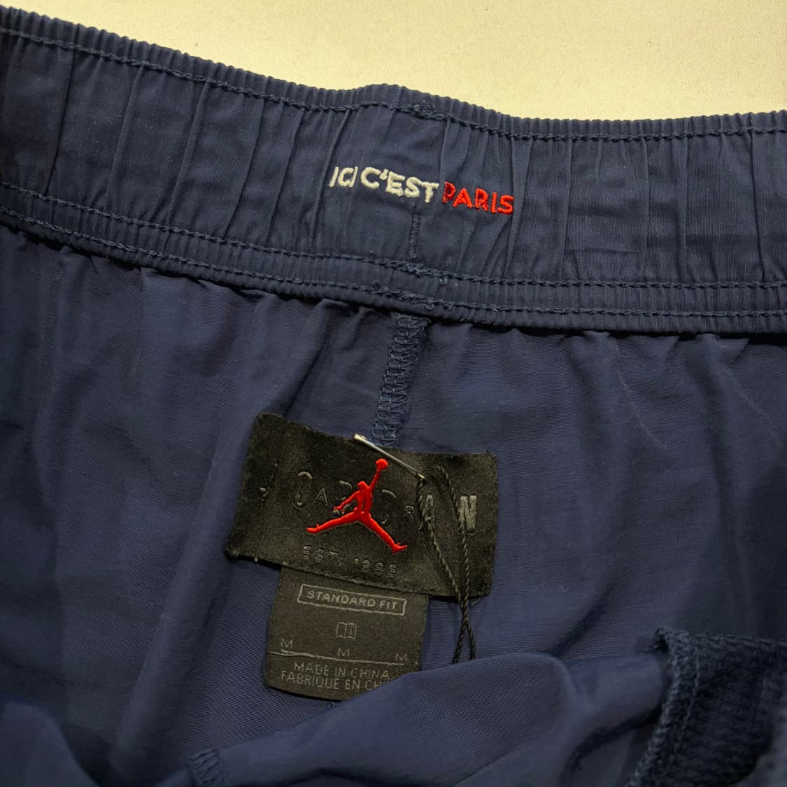 [M] PSG 조던 파리 나일론 네이비 반바지 팬츠 C567 상품이미지5