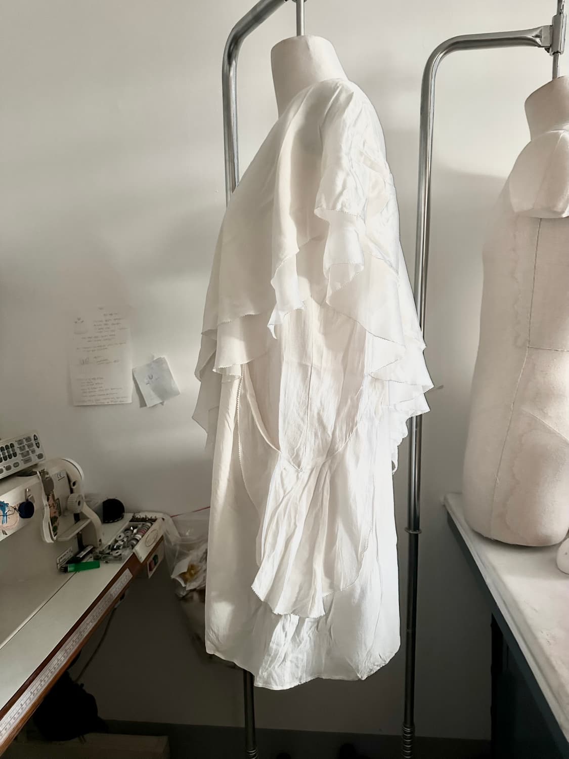 오프화이트 쉬폰 드레스  상품이미지5
