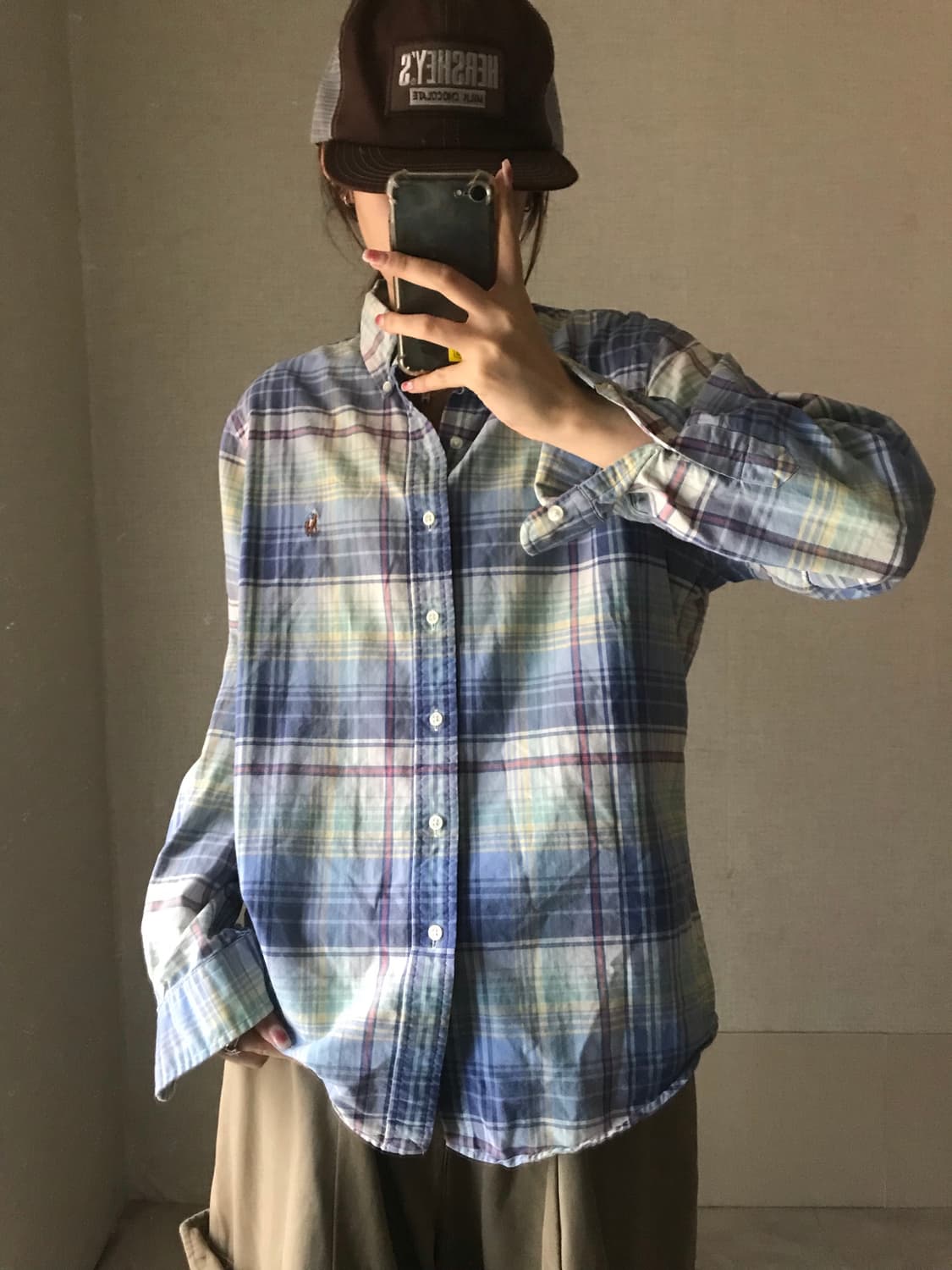 폴로 빈티지 체크셔츠 상품이미지5