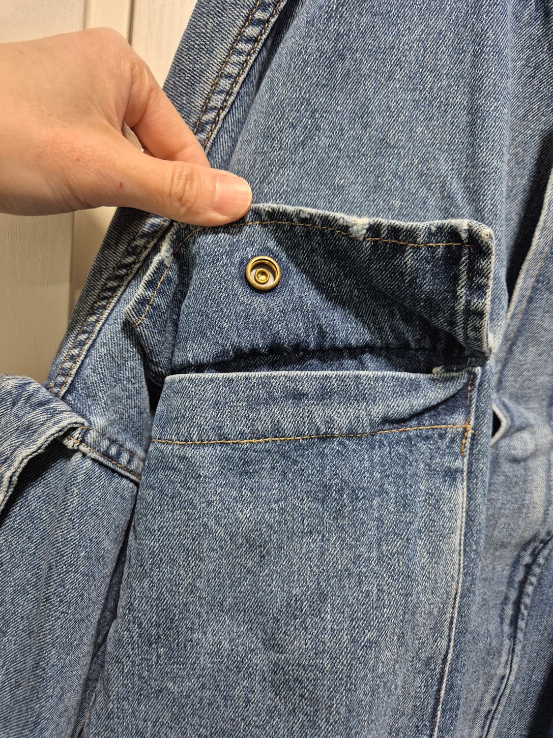 (세일)(새상품)아수라백작 디자인 데님 크롭 자켓 상품이미지5