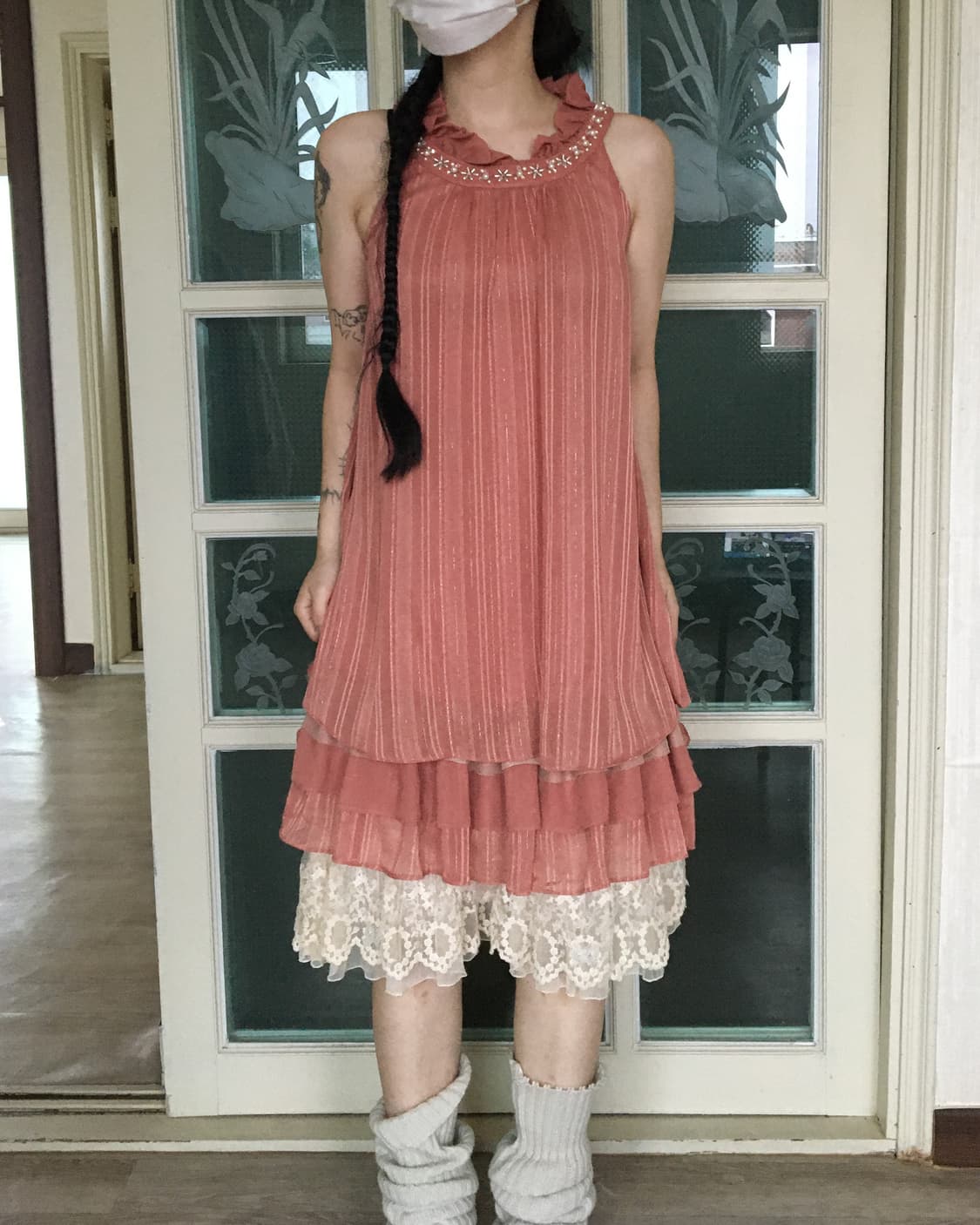 axes femme High neck sleeveless onepiece 상품이미지7