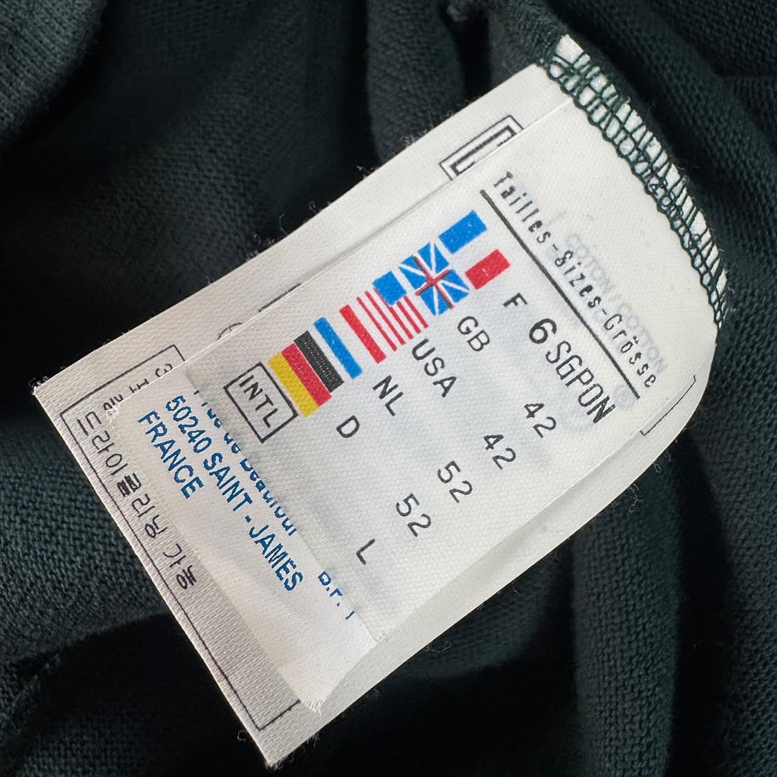 세인트제임스 보트넥 그린 롱슬리브 L 상품이미지3