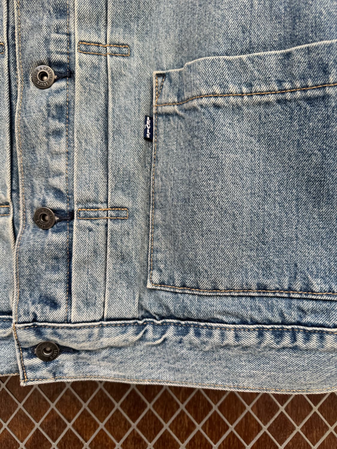 리바이스 빈티지 LMC 블루탭 타입2 트러커 데님자켓 청자켓 M 상품이미지4