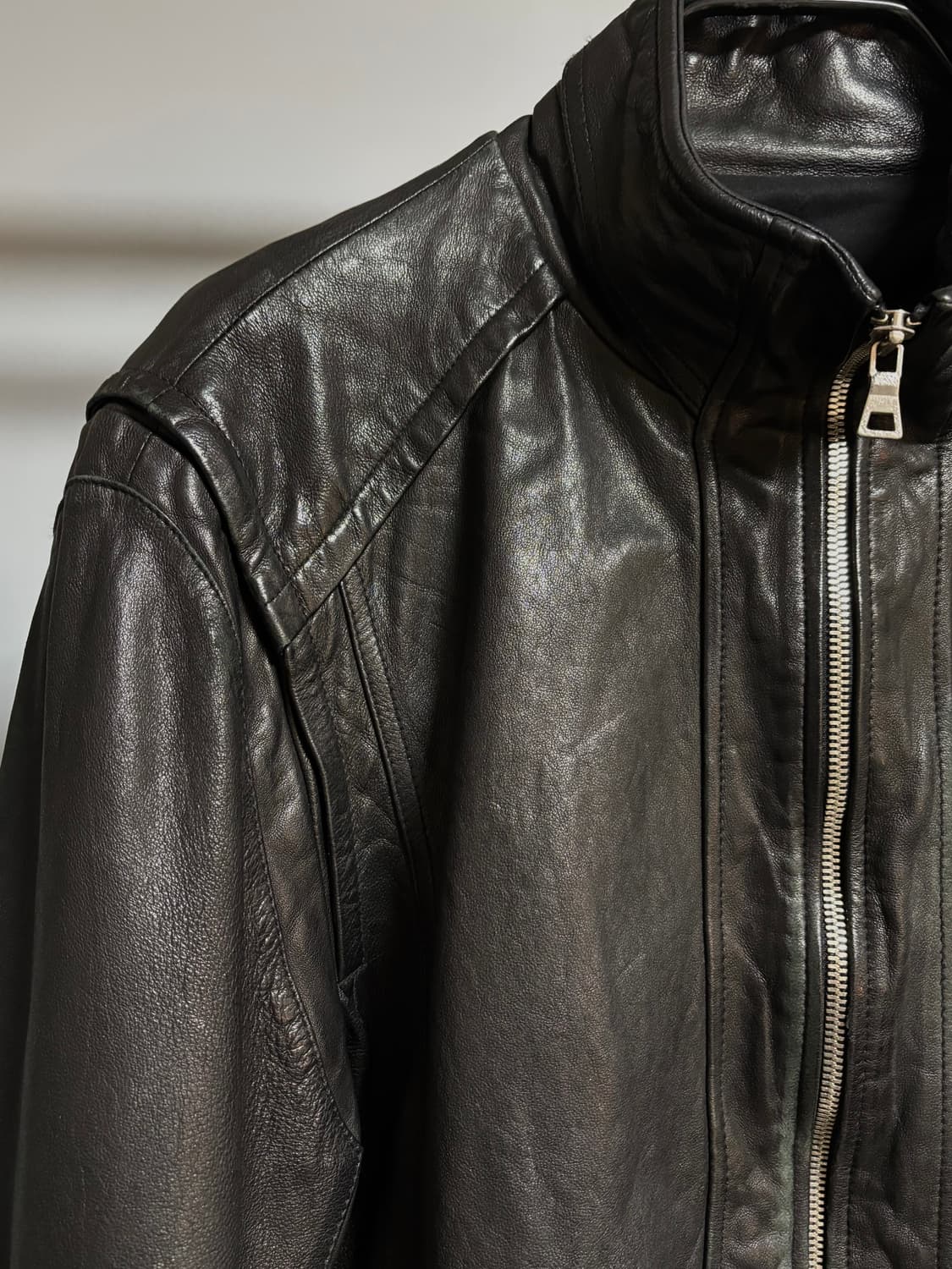 밀리터리 레더 자켓  상품이미지5