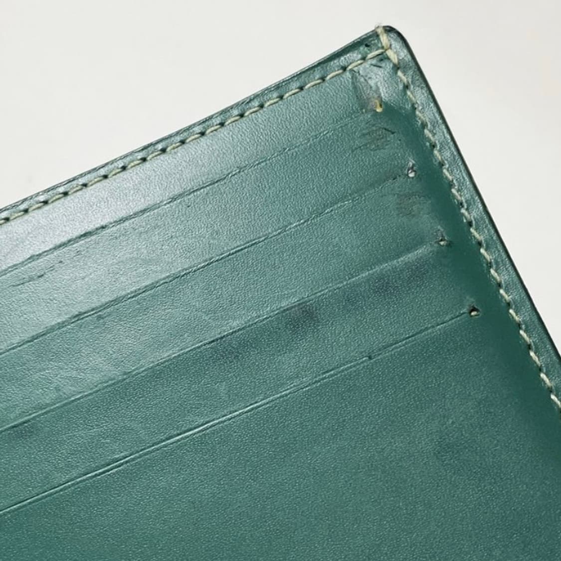 [정품] GOYARD 고야드 빅투와르 그린 카프스킨 반지갑 상품이미지5