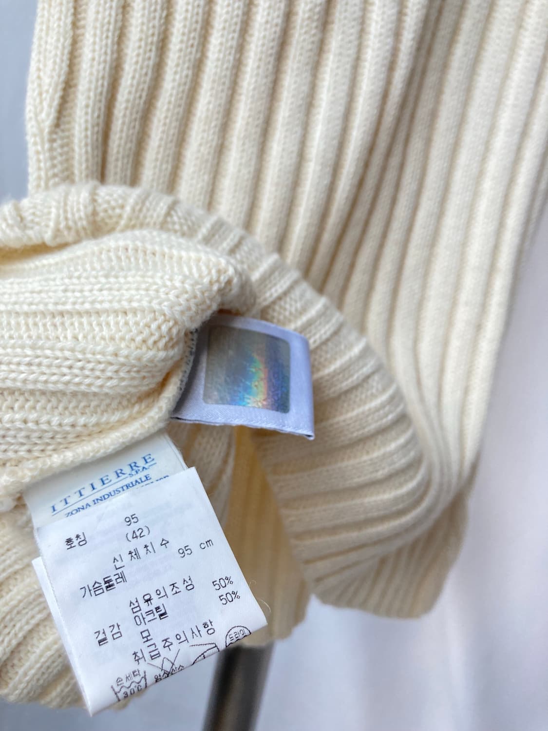 거의새것) 돌체앤가바나 반팔 여성니트 아이보리 상품이미지5