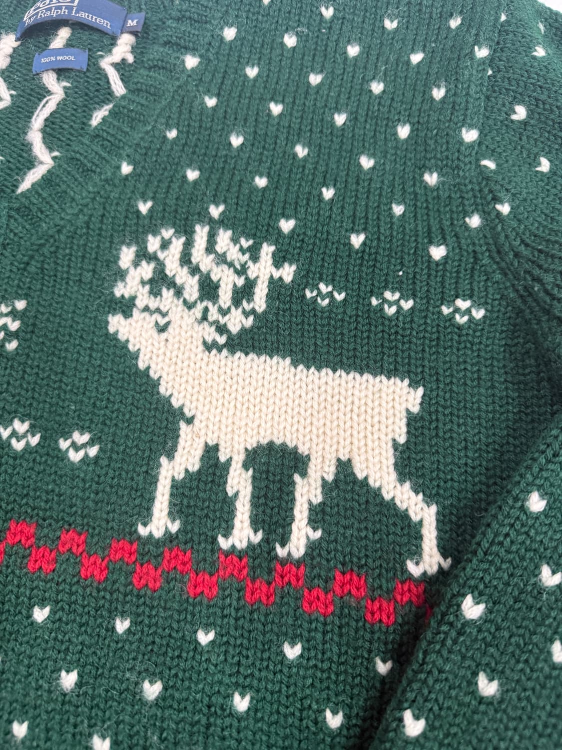 폴로 랄프로렌 크리스마스 울니트 M사이즈 상품이미지3