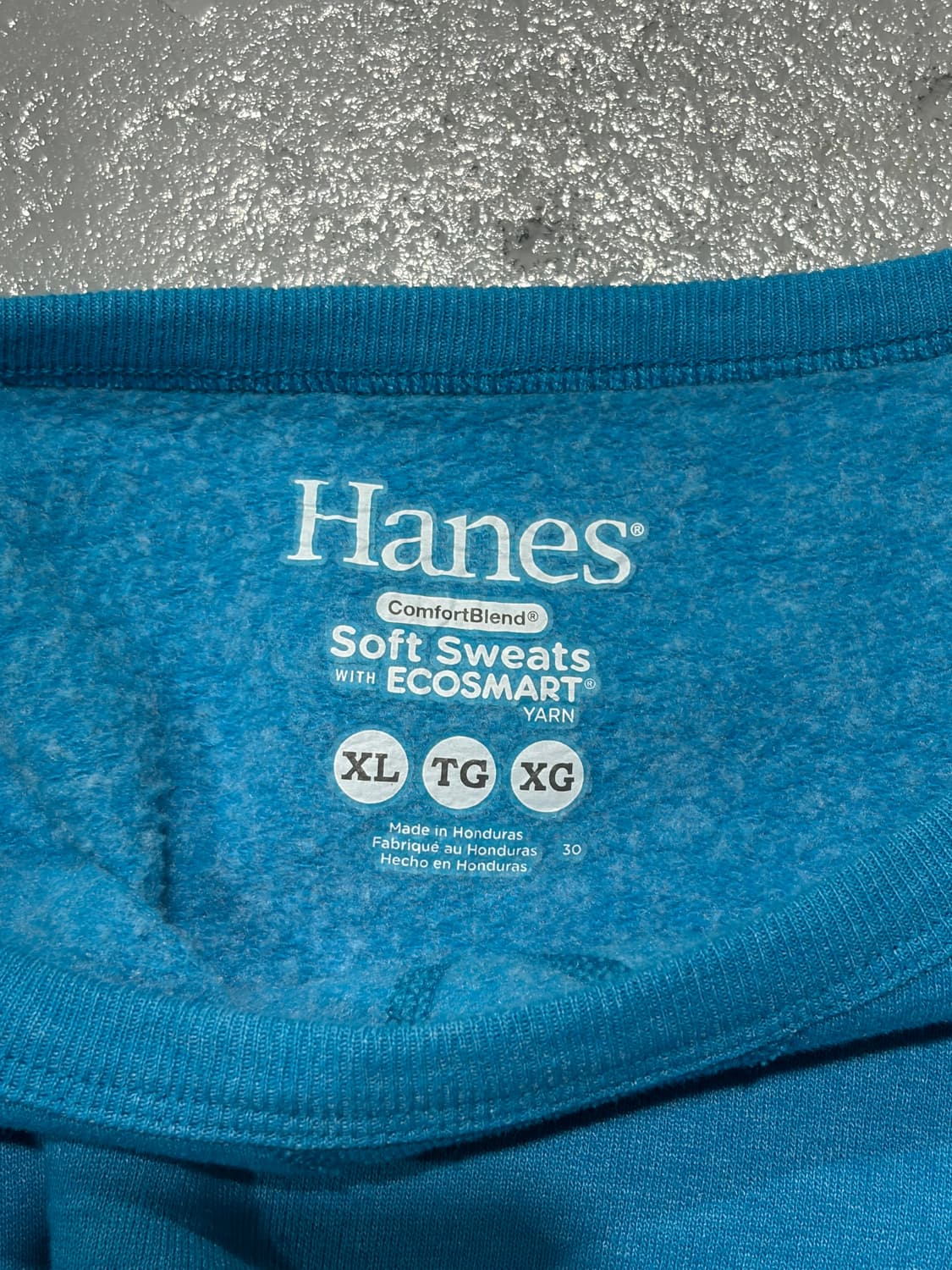 빈티지 헤인즈(Hanes) 민트 블루 스웻셔츠 상품이미지4