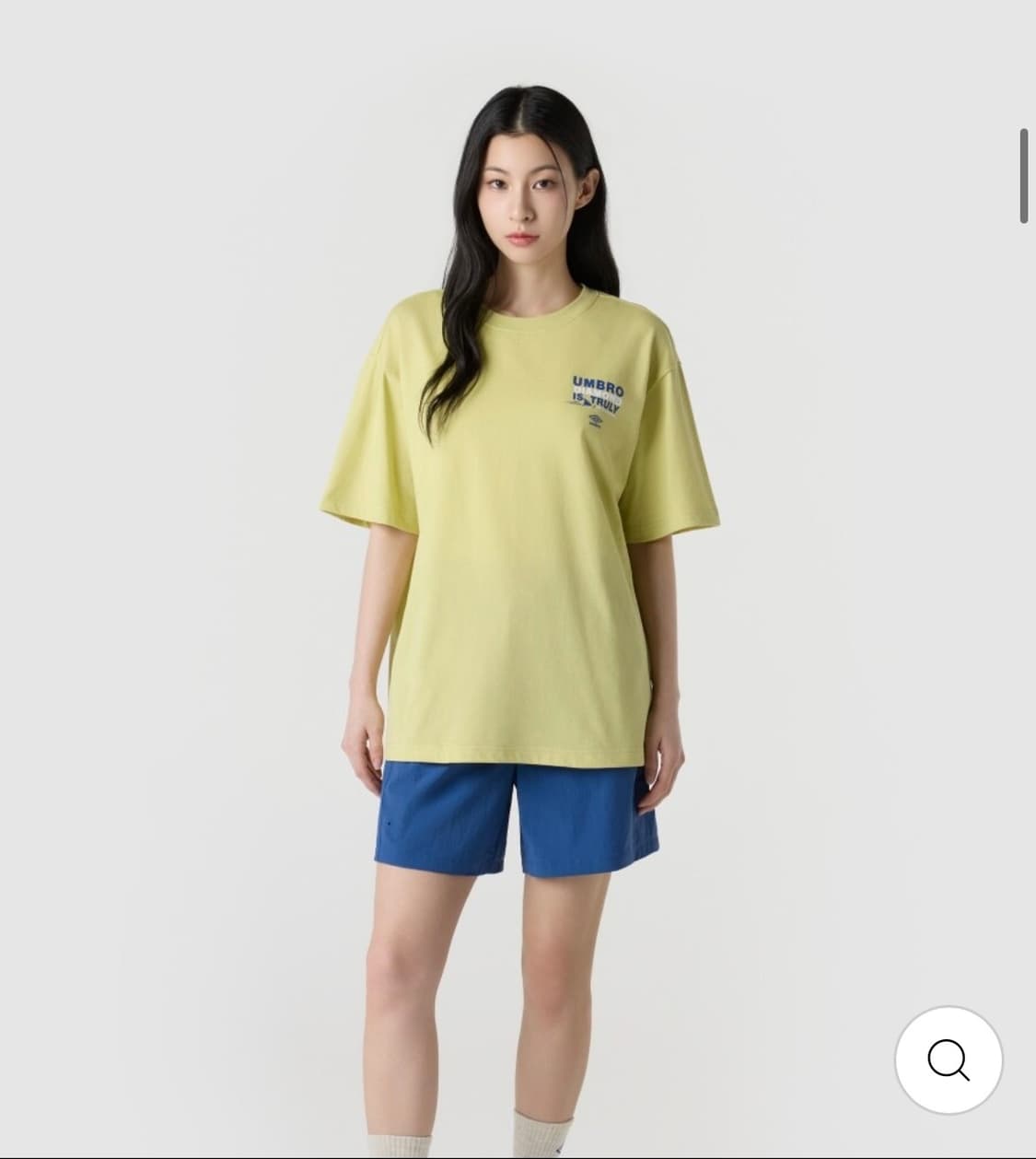 엄브로 아이스코튼 루즈핏 반팔 티셔츠 그린민트 상품이미지1