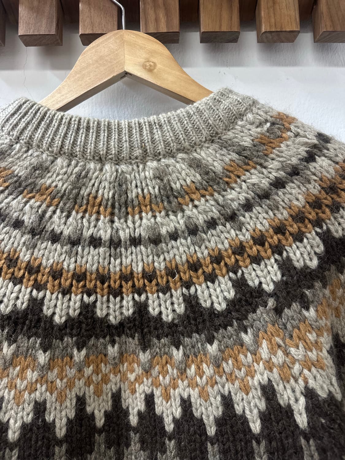 일본빈티지 울100% 노르딕 스웨터 니트  상품이미지2