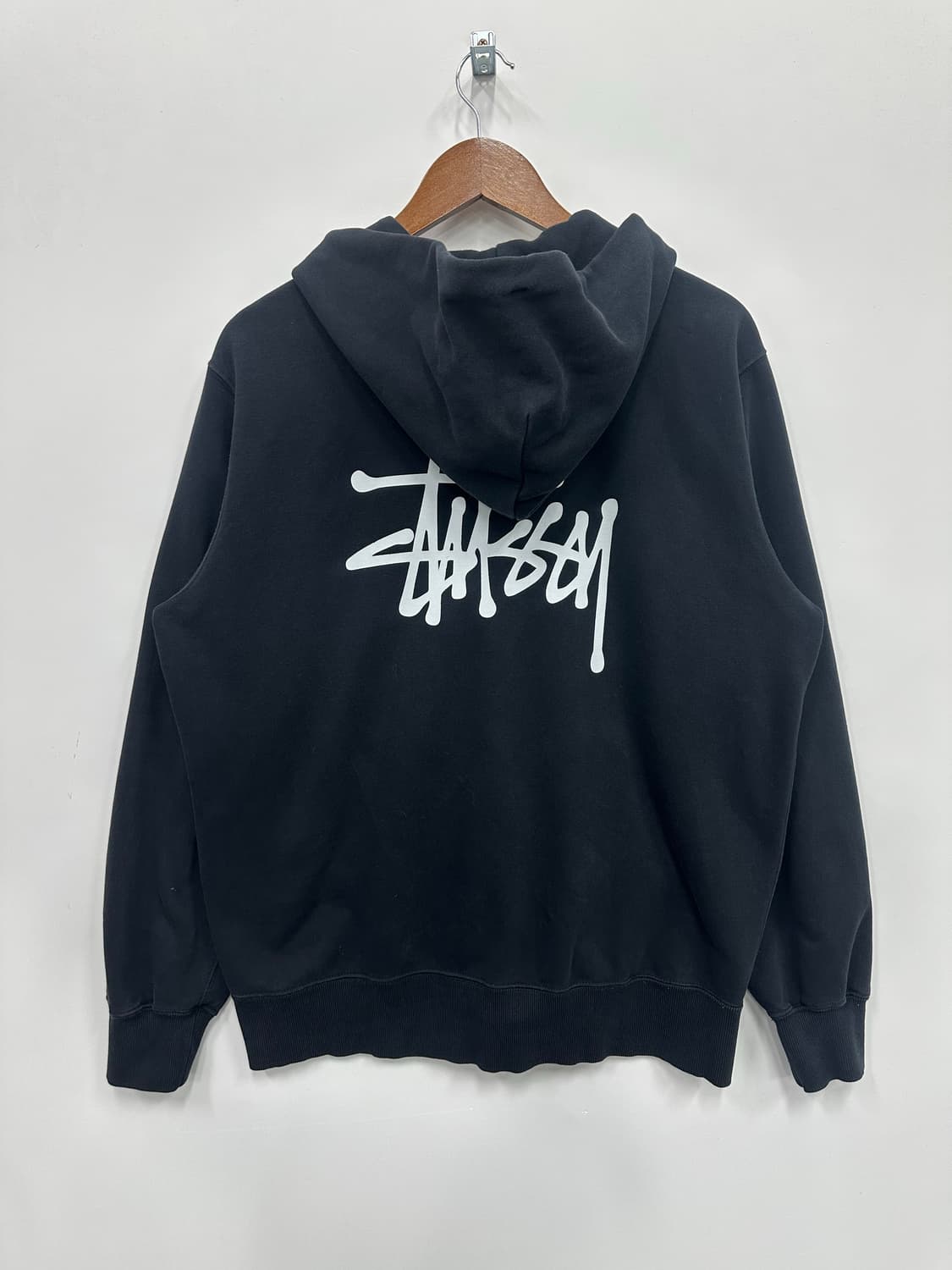 스투시 블랙 베이직 후드집업  상품이미지5