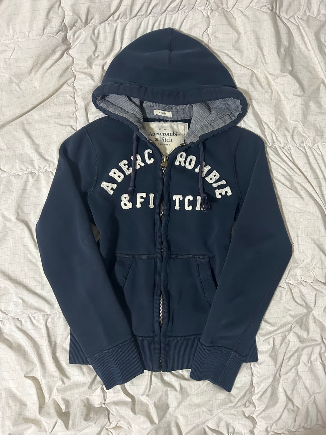 아베크롬비 아치로고 후드집업 상품이미지3