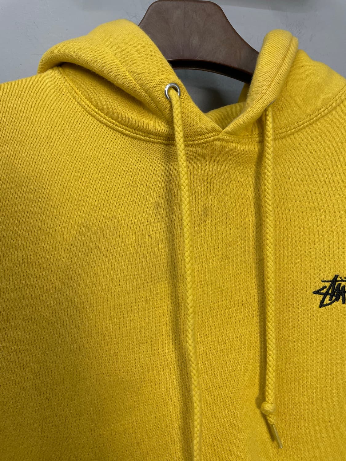 스투시 다이아몬드 자수 옐로우 후드티 H1268 상품이미지6