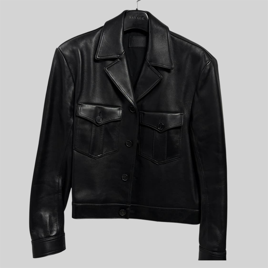 세비지 밀리터리 레더 자켓(렉토 밀리테러 레더 맛) 상품이미지1