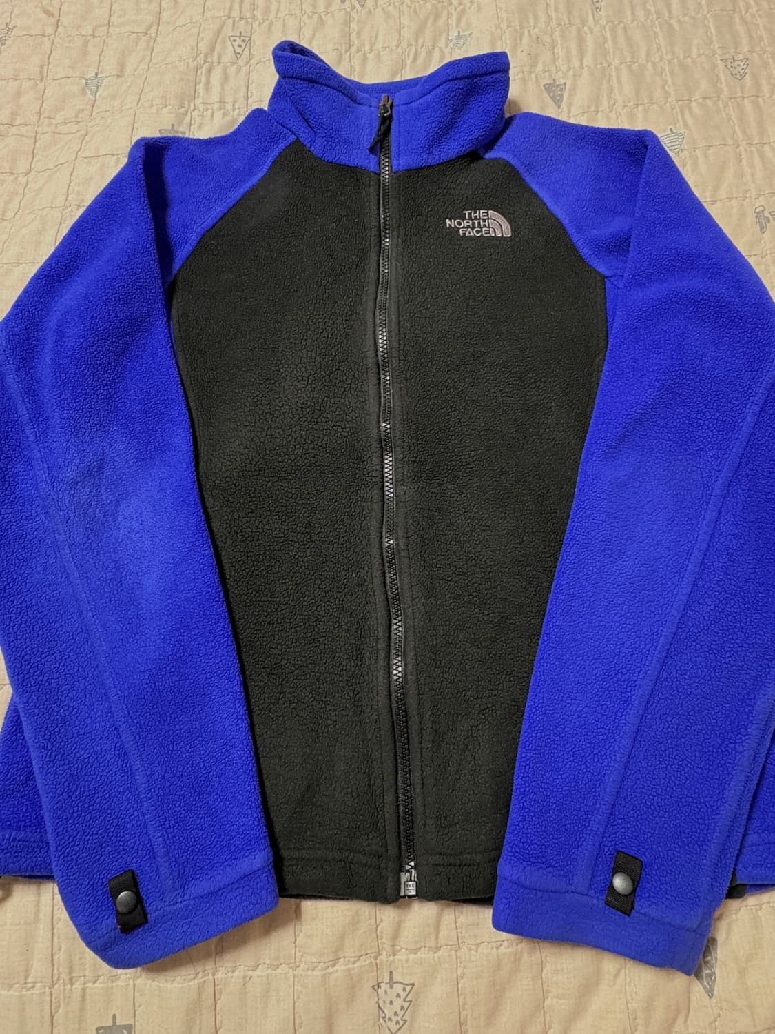 노스페이스 블루 블랙 후리스 집업 빈티지 상품이미지1
