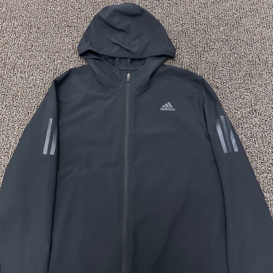 아디다스 경량 후드 바람막이 자켓 블랙 105(XL) 상품이미지2