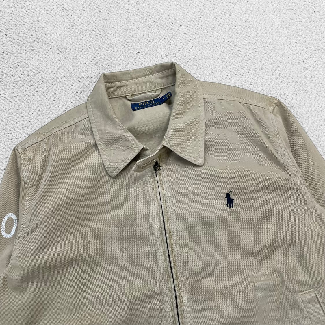 폴로 랄프로렌 포니 로고 코튼 치노 블루종 자켓 베이지 상품이미지2