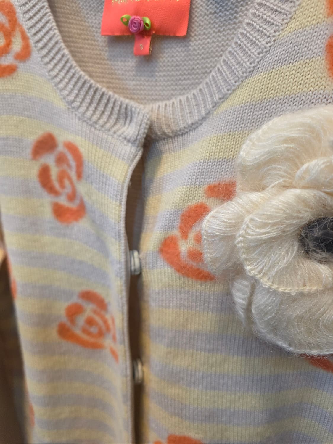 마누슈 오렌지장미 패턴 가디건 상품이미지4