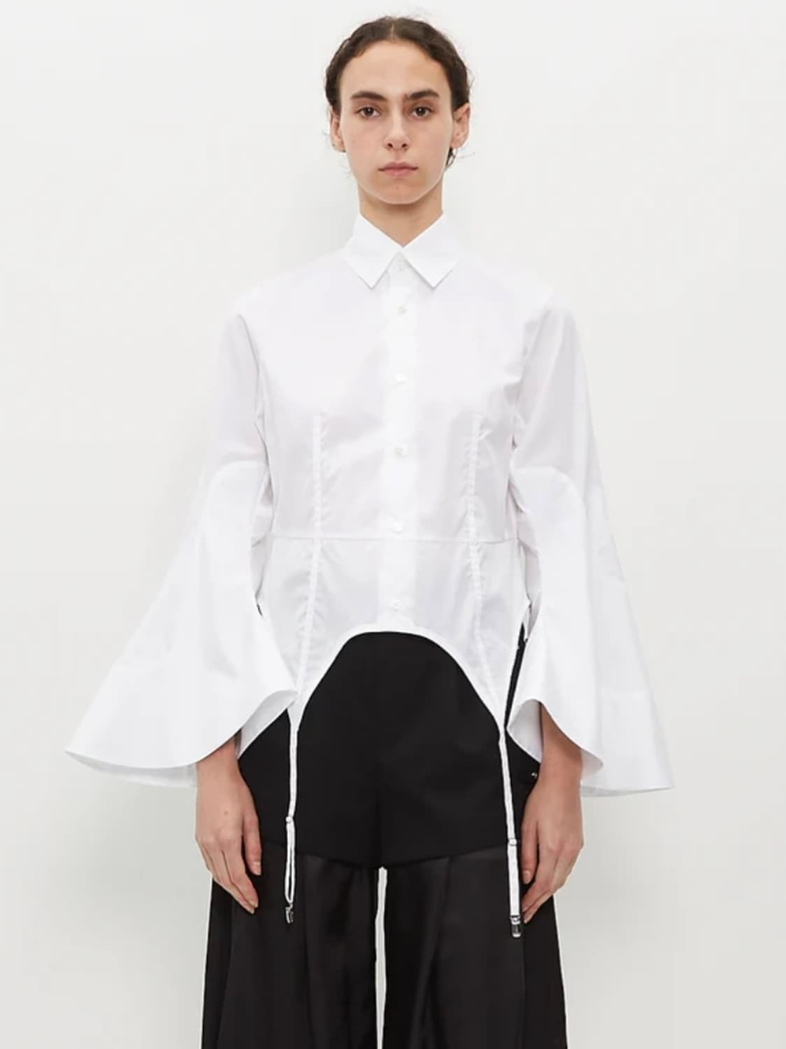 느와 케이 니노미야 코튼 개더 셔츠 (샘플품) 상품이미지1