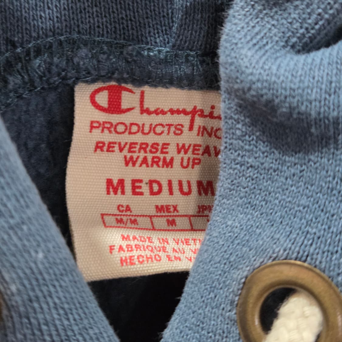 챔피온 레드택 리버스위브 스펠로고 자수 기모 후디 M 상품이미지3