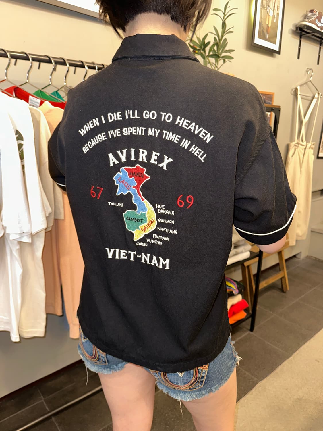 Avirex Viet-nam war camp collar shirt 상품이미지3
