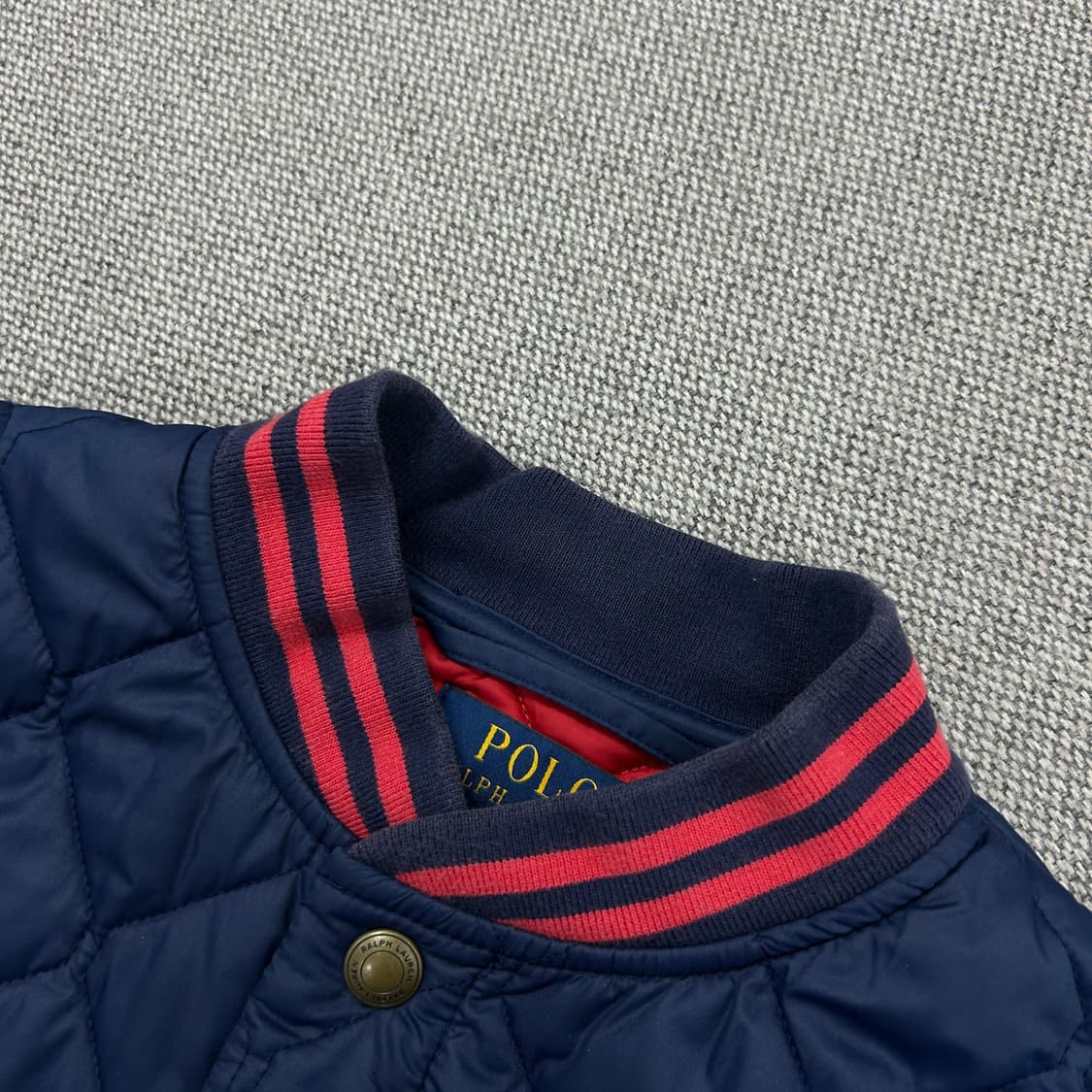 폴로 레드포니 네이비 퀼팅 자켓(18-20) 상품이미지2