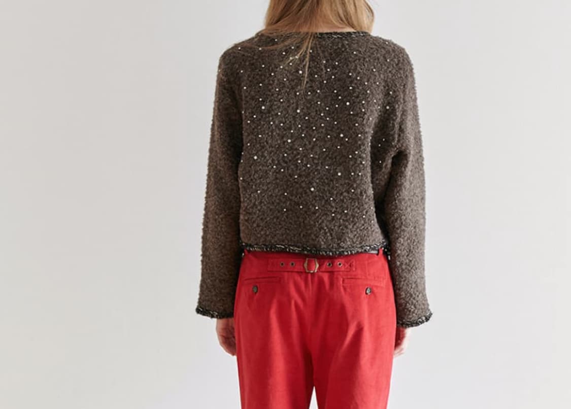 데어드 HOLIDAY CARDIGAN IN TAUPE 상품이미지2