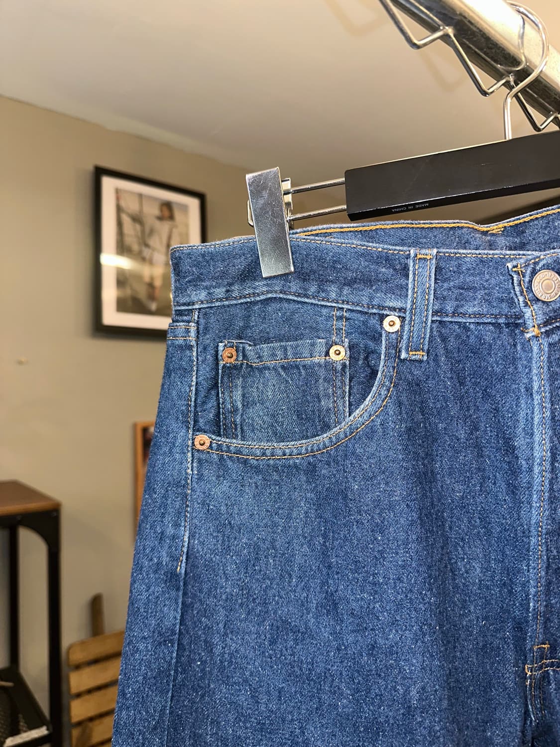 90’s Levi’s 501 544 denim mid-blue pants 상품이미지5