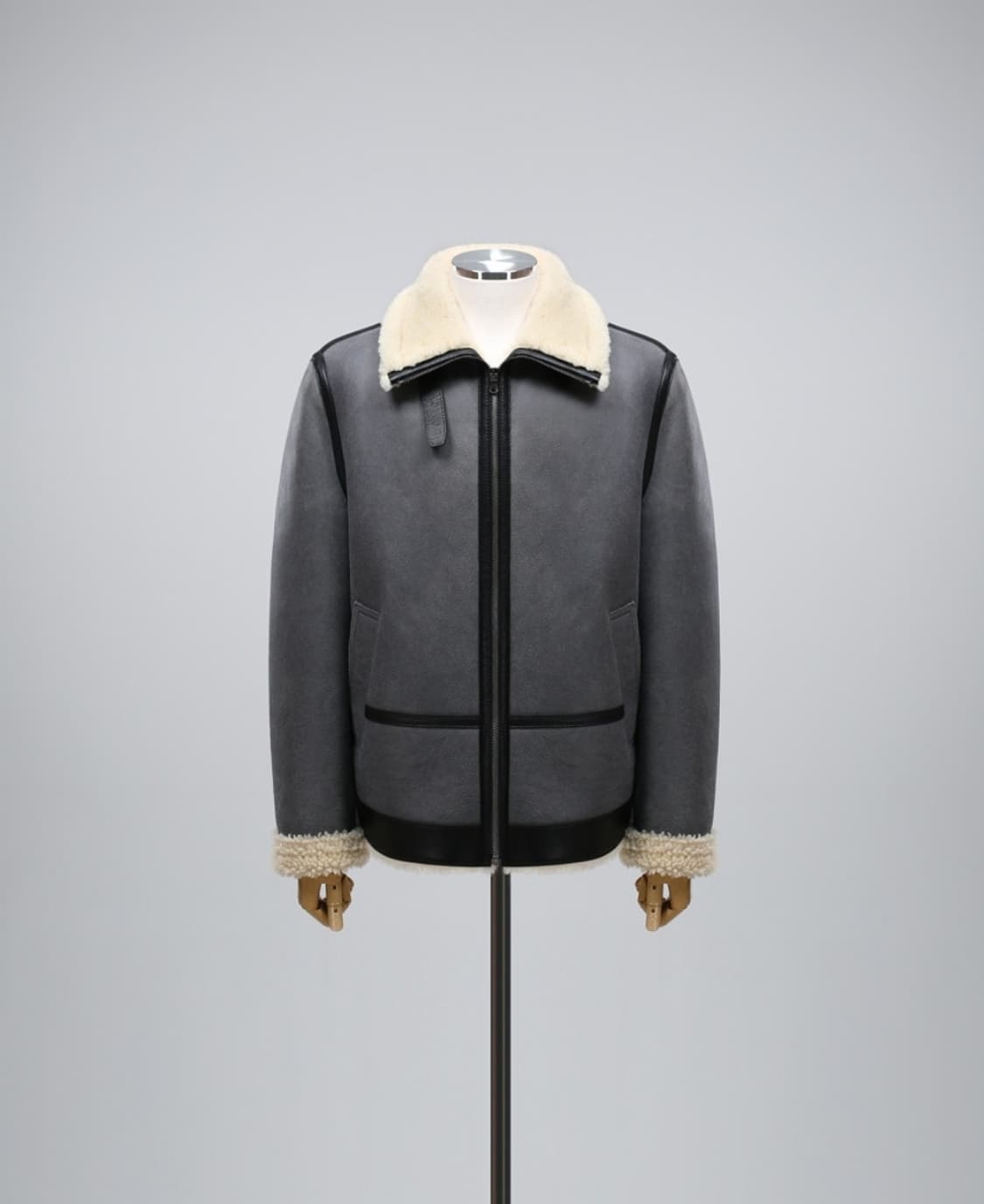 Real LambSkin - Crack Leather Mustang 상품이미지1