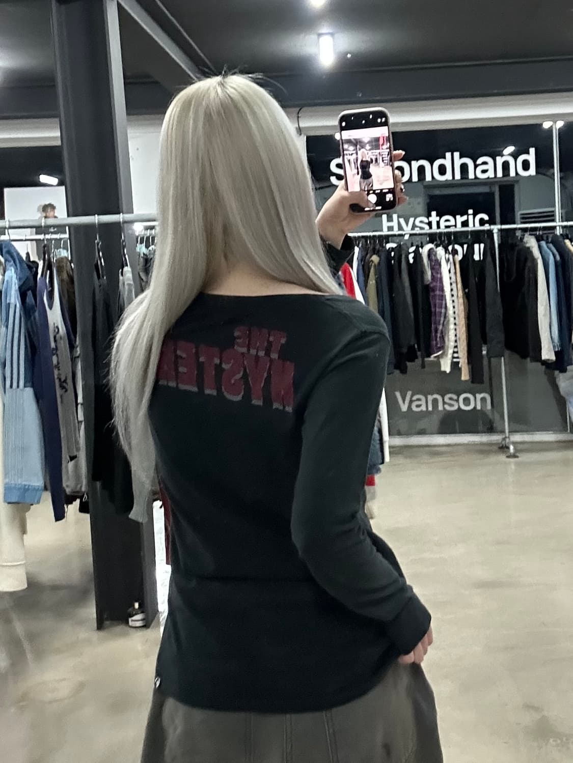 히스테릭 글래머 빈티지 그래픽 긴팔 슬리브 상품이미지2