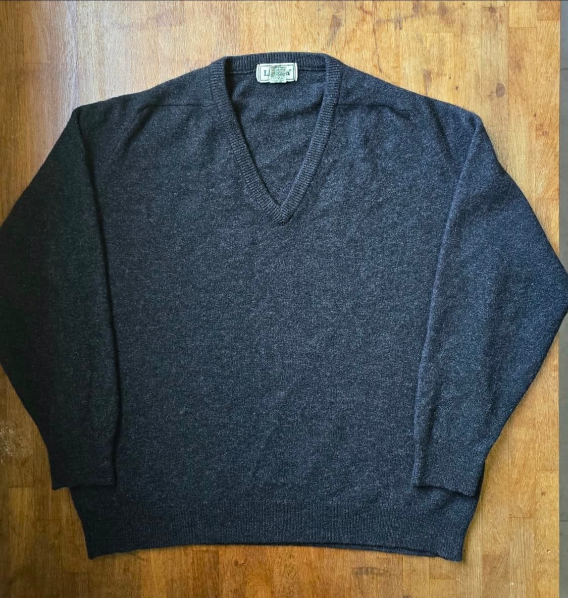 L.L.Bean 엘엘빈  램스울 브이넥 니트 Made In Scotlan 상품이미지1