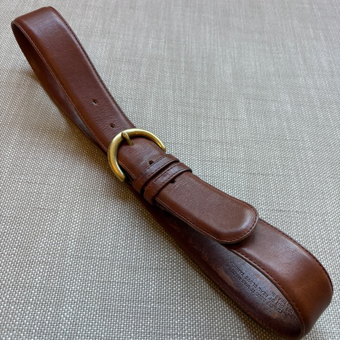 (29) 90s USA COACH 브리티쉬 탠 글러브 레더 솔브 버클벨트 상품이미지1