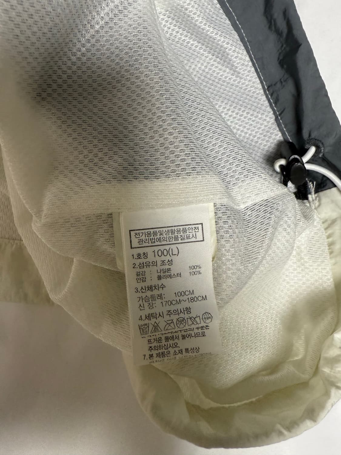 👉 THE NORTH FACE 아노락 🏔 화이트&그레이 L 상품이미지6