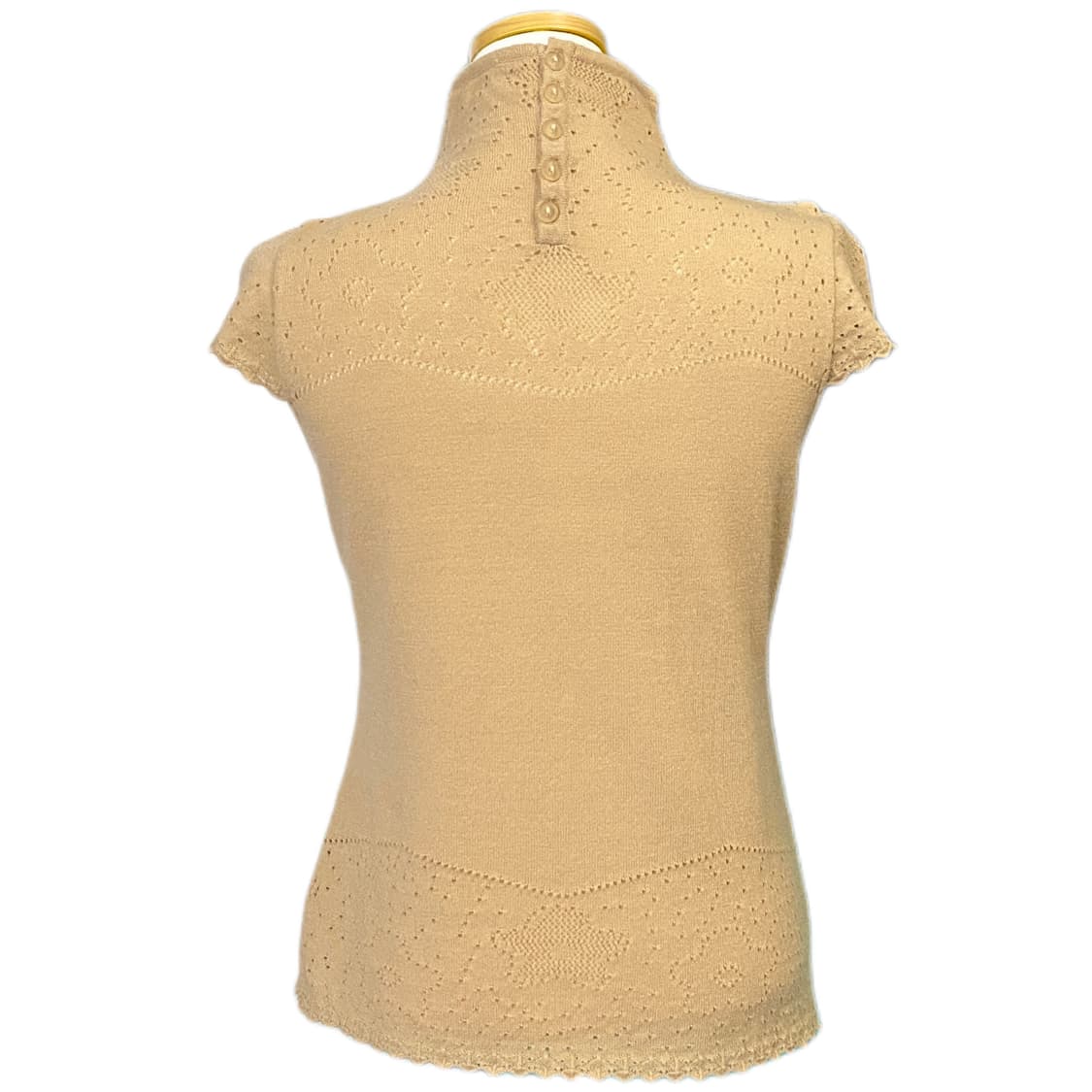 울 폴라 반팔 니트 상품이미지2