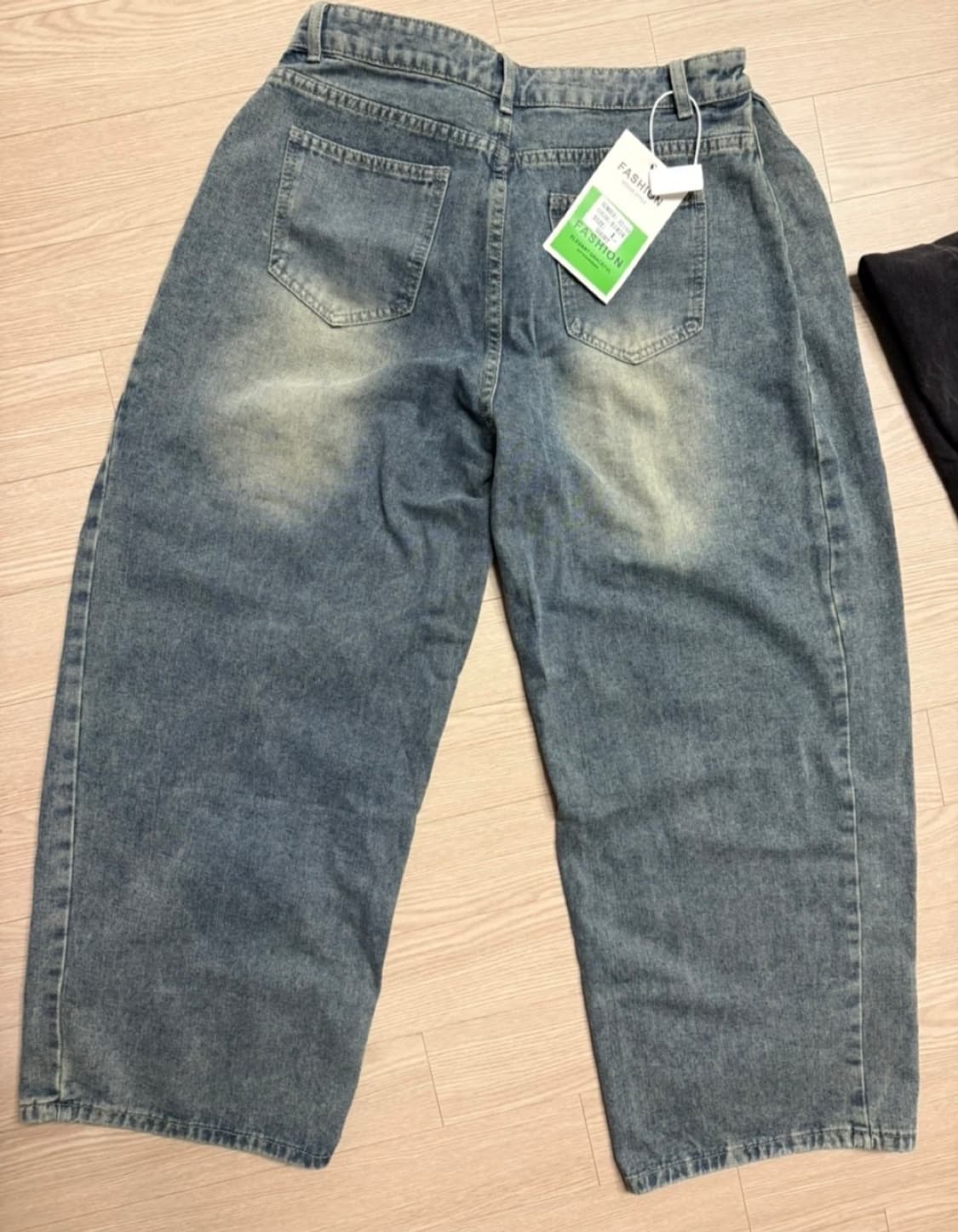 사이드 핀턱 데님 바지 상품이미지3